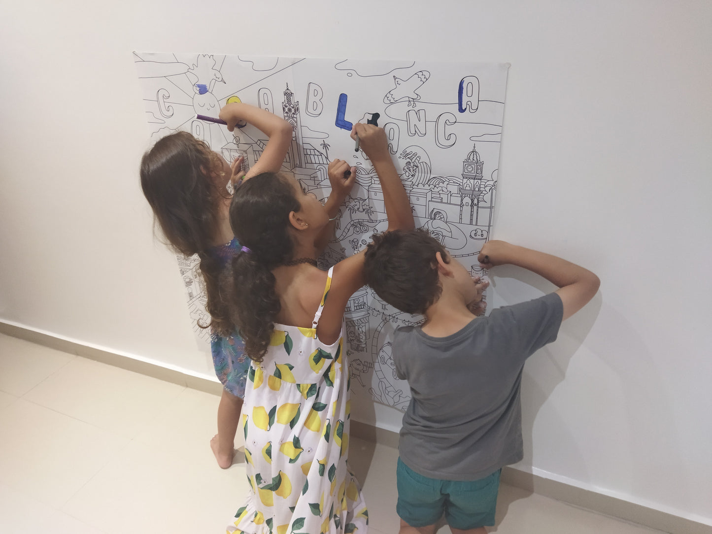 Coloriage géant de Casablanca